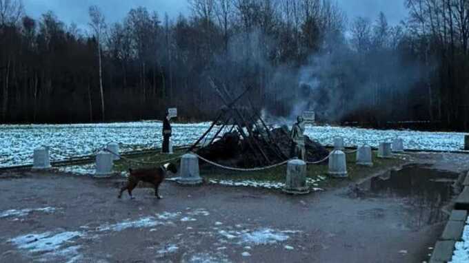 В Ленинградской области сгорела хижина Ленина