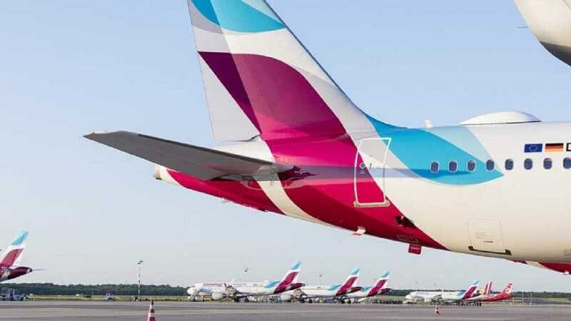 Самолёт Eurowings задел хвостом взлётно-посадочную полосу и прервал посадку в Германии